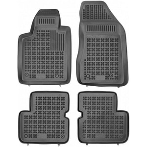 Set covorase auto Rezaw Plast, pentru Fiat Bravo 2007-2016, 4 bucati, Negru