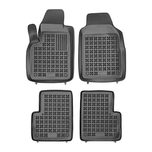 Set covorase auto Rezaw Plast, pentru Fiat 500 2007-2017, 4 bucati, Negru