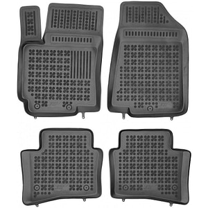 Set covorase auto Rezaw Plast, pentru Kia Rio 2011-2016, 4 bucati, Negru
