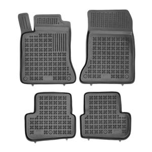 Set covorase auto Rezaw Plast, pentru Mercedes CLA C117 2013-2019, 4 bucati, Negru