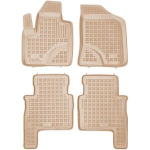 Set covorase auto Rezaw Plast, pentru Hyundai Santa Fe 2006-2012, 4 bucati, Crem