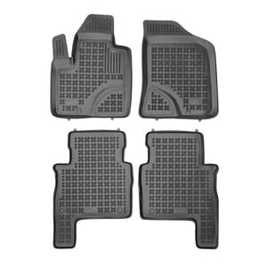 Set covorase auto Rezaw Plast, pentru Hyundai Santa Fe 2006-2012, 4 bucati, Negru
