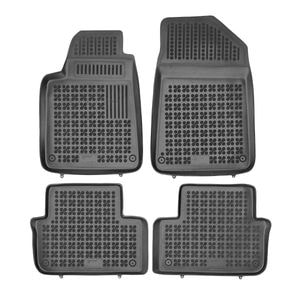 Set covorase auto Rezaw Plast, pentru Peugeot 407 2004-2011, 4 bucati, Negru