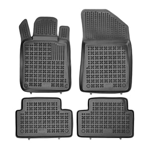 Set covorase auto Rezaw Plast, pentru Peugeot 508 2011-2018, 4 bucati, Negru