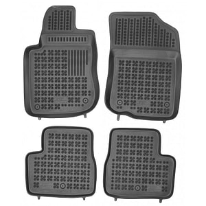 Set covorase auto Rezaw Plast, pentru Peugeot 2008 2013-2019, 4 bucati, Negru