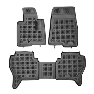 Set covorase auto Rezaw Plast, pentru Mitsubishi Pajero V6 / V7 2000-2006, 3 bucati, Negru
