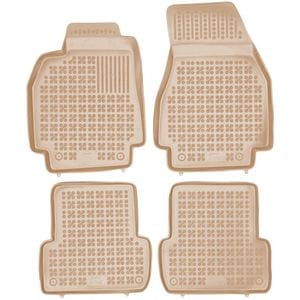 Set covorase auto Rezaw Plast, pentru Renault Megane II 2002-2009, 4 bucati, Crem