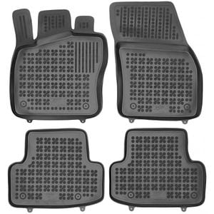 Set covorase auto Rezaw Plast, pentru Skoda Karoq 2017-prezent, 4 bucati, Negru