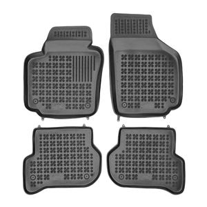 Set covorase auto Rezaw Plast, pentru Skoda Yeti 2009-2017, 4 bucati, cauciuc, negru
