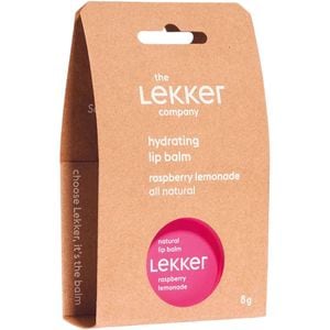 Balsam de buze crema Lekker Raspberry Lemonade Lip Balm, 8g, aroma de limonada de zmeura 