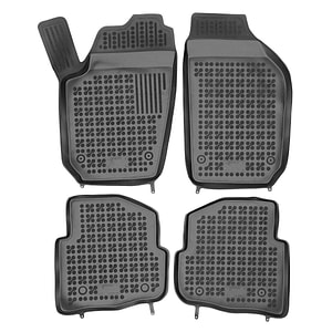 Set covorase auto Rezaw Plast, pentru Volkswagen Polo 2002-2009, 4 bucati, Negru