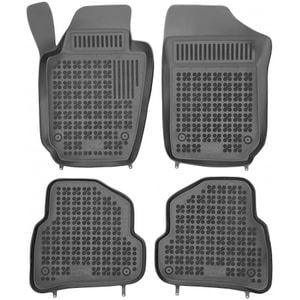 Set covorase auto Rezaw Plast, pentru Volkswagen Polo 2009-2017, 4 bucati, cauciuc, negru