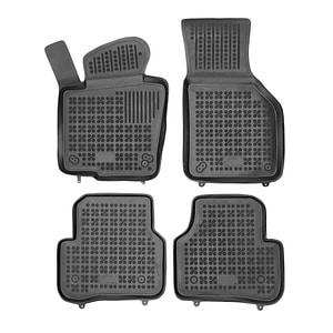 Set covorase auto Rezaw Plast, pentru Volkswagen Tiguan 2007-2015, 4 bucati, Negru