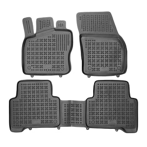 Set covorase auto Rezaw Plast, pentru Volkswagen Touran 2016-prezent, 3 bucati, Negru