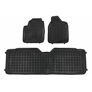 Set covorase auto Rezaw Plast, pentru Volkswagen Sharan 1995-2010, 3 bucati, cauciuc, negru