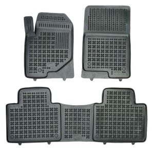 Set covorase auto Rezaw Plast, pentru Ssangyong Rexton 2017-2020, 3 bucati, Negru
