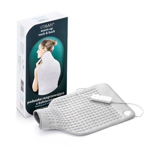 Perna cu incalzire electrica Vitammy Warm-up, cu guler, pentru gat si spate, 63 x 42 cm, 3 trepte de incalzire, termostat, lavabil