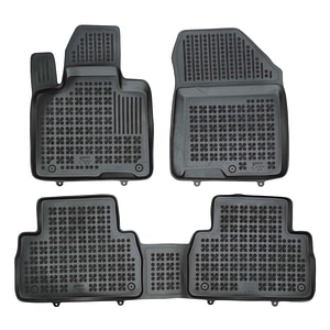 Set covorase auto Rezaw Plast, pentru Hyundai Santa Fe 2018-2020, 3 bucati, cauciuc, negru