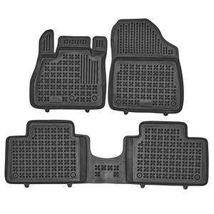 Set covorase auto Rezaw Plast, pentru Renault Scenic 2016-prezent, 3 bucati, Negru