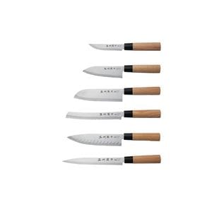 Set cutite Osaka, inox, maner lemn, 6 piese