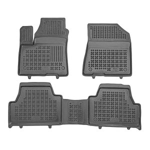 Set covorase auto Rezaw Plast, pentru Kia Soul 2019-prezent, 3 bucati, cauciuc, negru