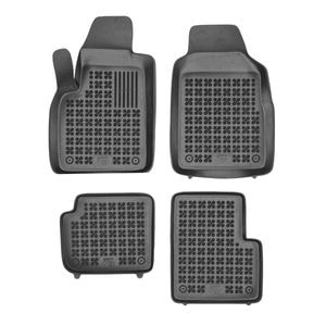 Set covorase auto Rezaw Plast, pentru Fiat 500 2020-prezent, 4 bucati, cauciuc, negru