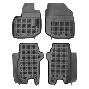 Set covorase auto Rezaw Plast, pentru Honda Jazz 2008-2015, 4 bucati, Negru