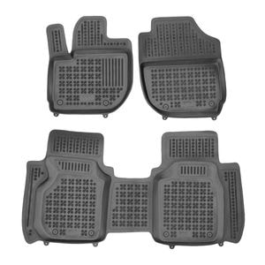 Set covorase auto Rezaw Plast, pentru Honda Jazz 2015-2020, 3 bucati, cauciuc, negru