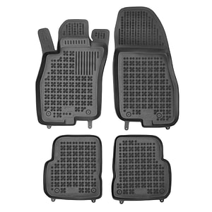 Set covorase auto Rezaw Plast, pentru Alfa Romeo Mito 2008-2018, 4 bucati, Negru
