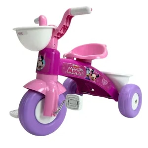 Tricicleta cu pedale pentru copii Injusa Minnie Mouse, 1-3 ani, roz