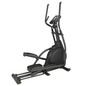 Bicicleta eliptica TOORX ERX-650, Greutate volanta 16 Kg, App Ready 3.0 compatibil cu Kinomap si Zwift, Sistem de franare magnetic motorizat, 24 trepte dificultate, gri inchis