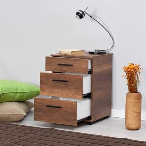 Noptiera Adore Trendline, 3 sertare, 40x57x39 cm, Alb