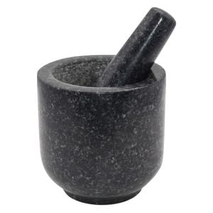 Mojar cu pistil din granit Kinghoff kh1679, 12x12x15.5 cm, granit, negru