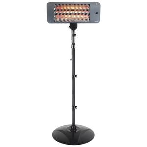 Incalzitor terasa electric, cu halogen, stativ inoxidabil, 3 trepte de incalzire, clasa protectie IPX4, oprire automata in caz de rasturnare, 205 x 50 x 50 cm