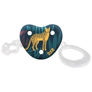 Lantisor suzeta Lovi, Jungle Vibes , Fara BPA, Clips solid, Verde