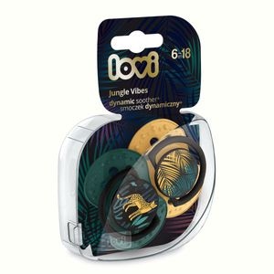 Suzeta Lovi, Dynamic, Jungle Vibes, Silicon, 6-18 luni, 2 buc, Verde