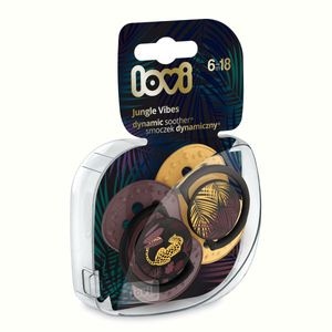 Suzeta Lovi, Dynamic, Jungle Vibes, Silicon, 6-18 luni, 2 buc, Verde