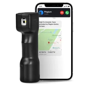 Spray paralizant Plegium, SMART, GPS, SMS, alarma, Negru