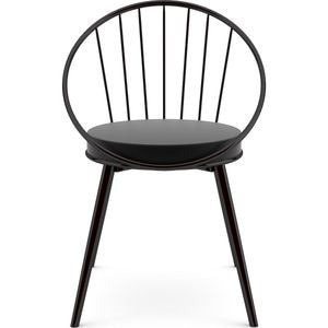 Scaun metal Homs, 76 x 62 cm, negru