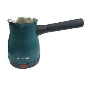 Ibric electric pentru cafea Hausberg HB-3815VR, Putere 800W, Capacitate 500 ml, Inox-Verde