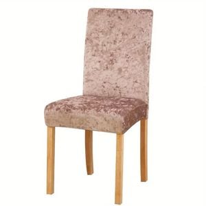 Husa Elastica Universala, Delfin, Spandex, Protectie pentru Scaune de Bucatarie si Dining, Roz Pudra