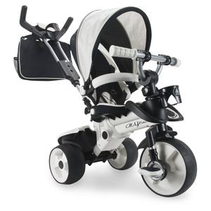 Tricicleta cu pozitie de somn pentru copii Injusa, City Max, maner parental, cadru din aluminiu, 8 luni+