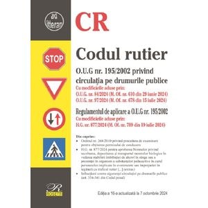 Codul rutier Ed.16 Act. 7 octombrie 2024