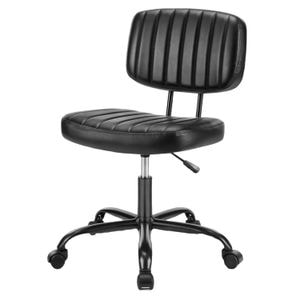 Scaun de Birou Elindor Fara Brate, Rotativ, Reglabil, Negru
