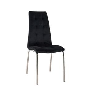Scaun Living F630, 58 x 42 x 103 cm, negru