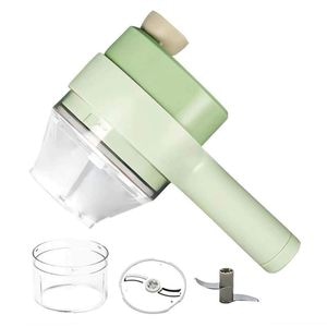 Tocator SIKS, universal, 18.5 cm lungime, lame din inox, ABS, verde deschis