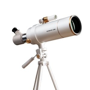 Joc STEM, Telescop astronomic, TopBright, lentila 70 mm, zoom 16X la 120X, cu suport pentru telefon