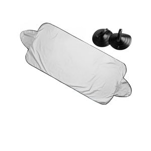 Parasolar auto SIKS impotriva razelor UV, fixare prin ventuze, 147 cm x 70 cm, argintiu