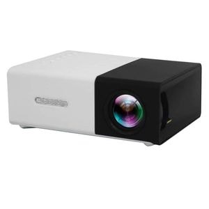Proiector LED SIKS, Mini Portabil, 1080P, Full HD Display True Color, Suport Card, Video,  negru, alb