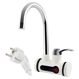 Robinet electric SIKS, 3000 W, instalare deasupra chiuvetei, digital, alb